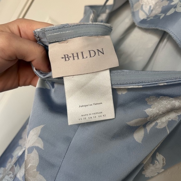 BHLDN—Anthropology Blue and White Floral Dress - Picture 8 of 8